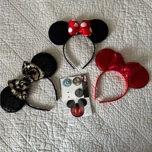 Set of 3 Minnie Ears & accessories